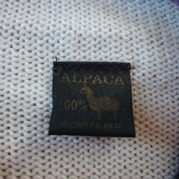 [NWOT] 100% Alpaca Wool Handcrafted Sweater - Picture 5 of 7